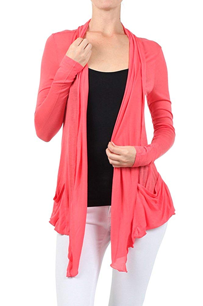 Sheer open front cardigan top