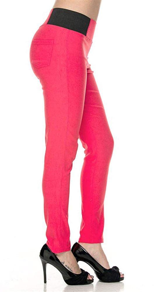 Women's Basic Stretch Fit Skinny Ponte Pants – COTTON KITTY