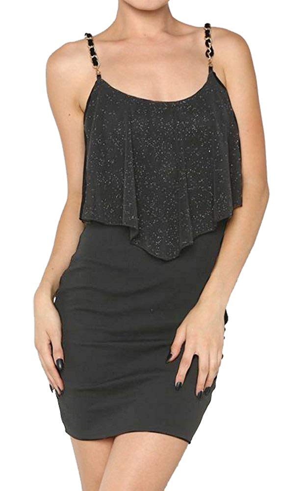 green emerald velvet dress Kkboxly Bodycon Glitter Cami Dress, Backless Chain Strap Evening Party –  Kkboxly™