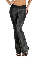 T-Party Basic Mineral Wash Foldover Yoga Pants