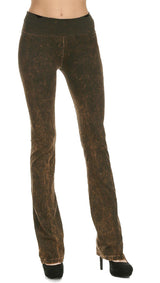 T-Party Basic Mineral Wash Foldover Yoga Pants