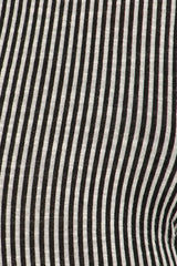 Ribbed Pinstripe Bell Bottom Stretch Yoga Pants
