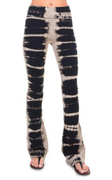 Tan and Black Banded Yoga Pants Made in USA