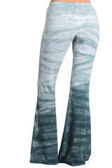 Blue Ombre Tiger Shark Bell Bottom Yoga Pants