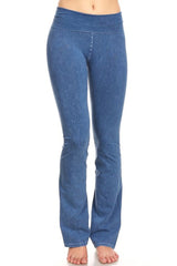 Medium Blue Yoga Pants. T-Party Made in USA