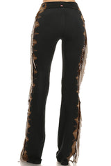 Boho Tassel Fringe Yoga Pants